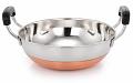 Stainless Steel Copper Bottom Kadai for Cooking / Frying